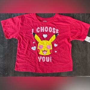 NWT Pokémon Red Kids crop T-Shirt